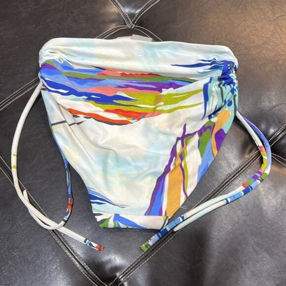 CALIA Women's High Waisted Ruched Side Tie Swim Bottoms - Picture 8 of 8